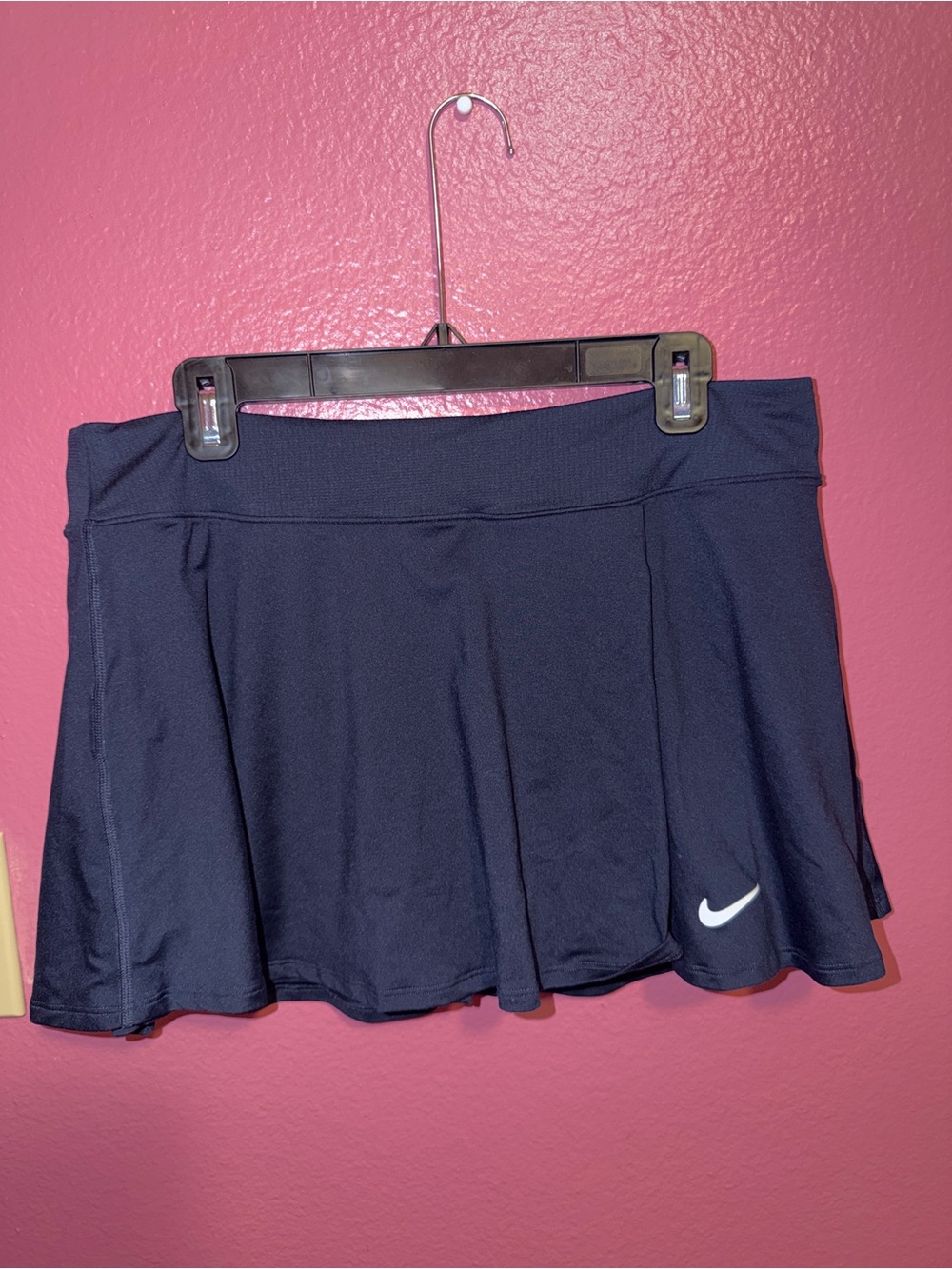 Nike Navy Blue Athletic Skort with White Swoosh